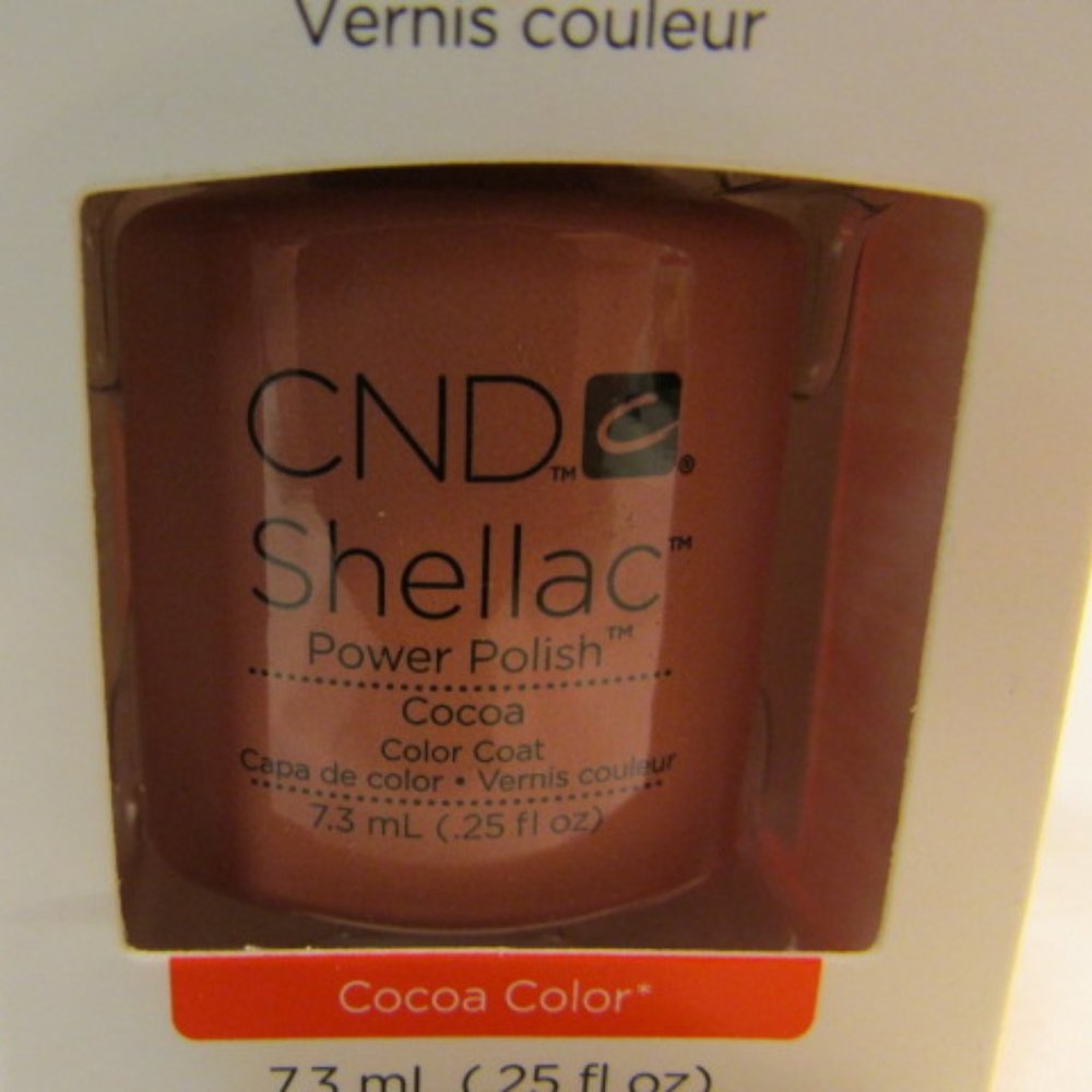 CND Shellac Brand Power Polish Color Coat “Cocoa Color” .25 oz